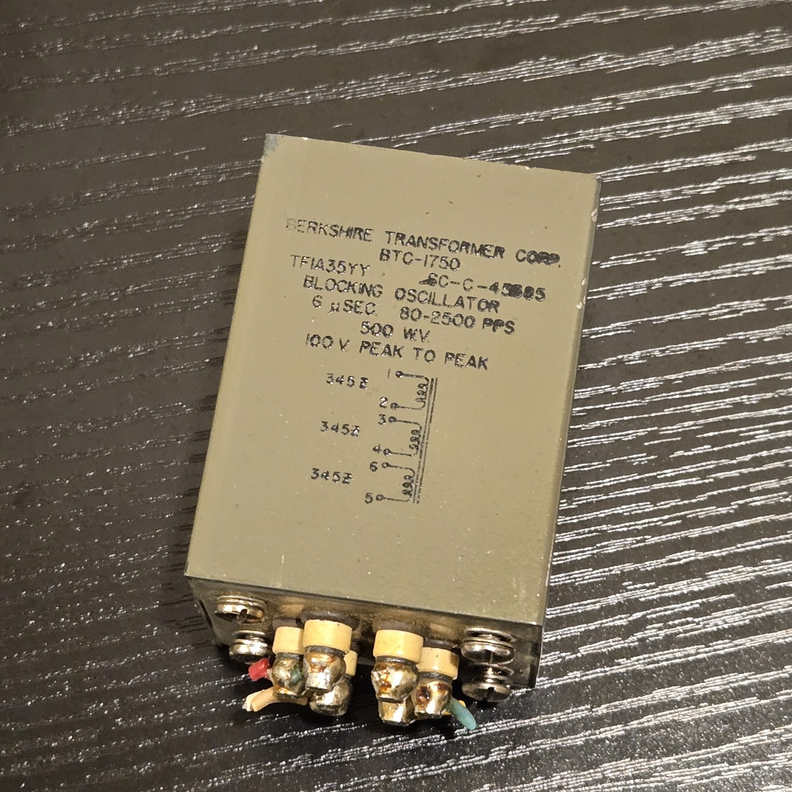 Berkshire Transformer Corp BTC-1750 Blocking Oscillator Radio Transformer