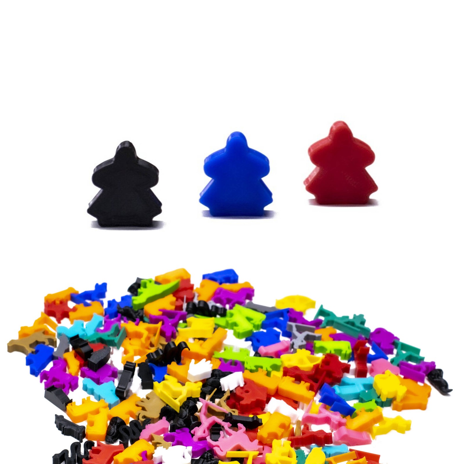 Classic Meeple Figures Female Small Size for Board Games - Board Game Accessory