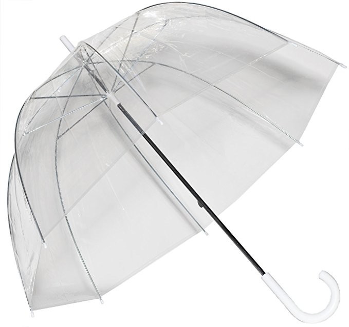 NEW  Clear Bubble Dome See Through Fashion Umbrella NEW Bride Wedding