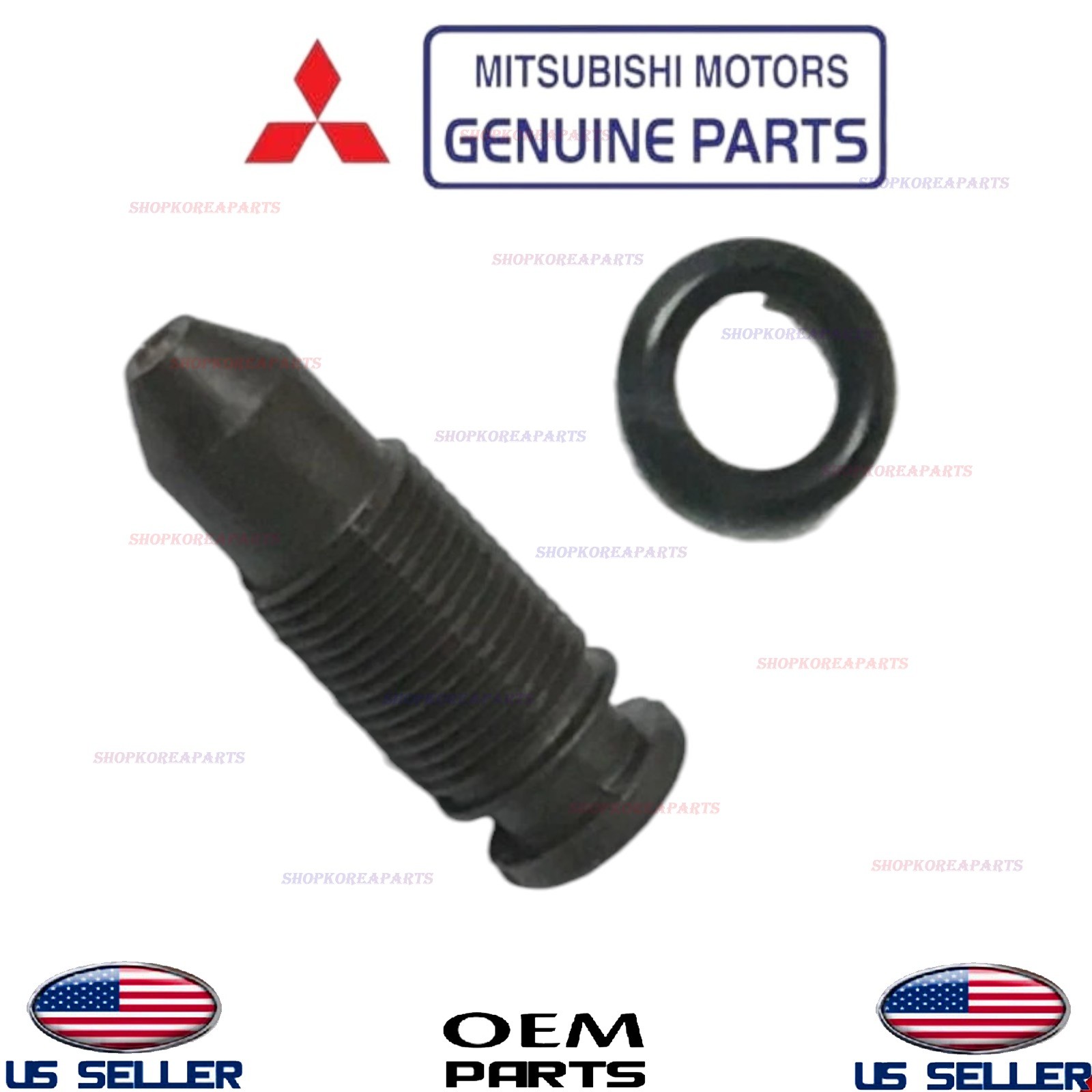 Genuine OEM Throttle Body Idle Adjustment Screw & O-Ring Mitsubishi
