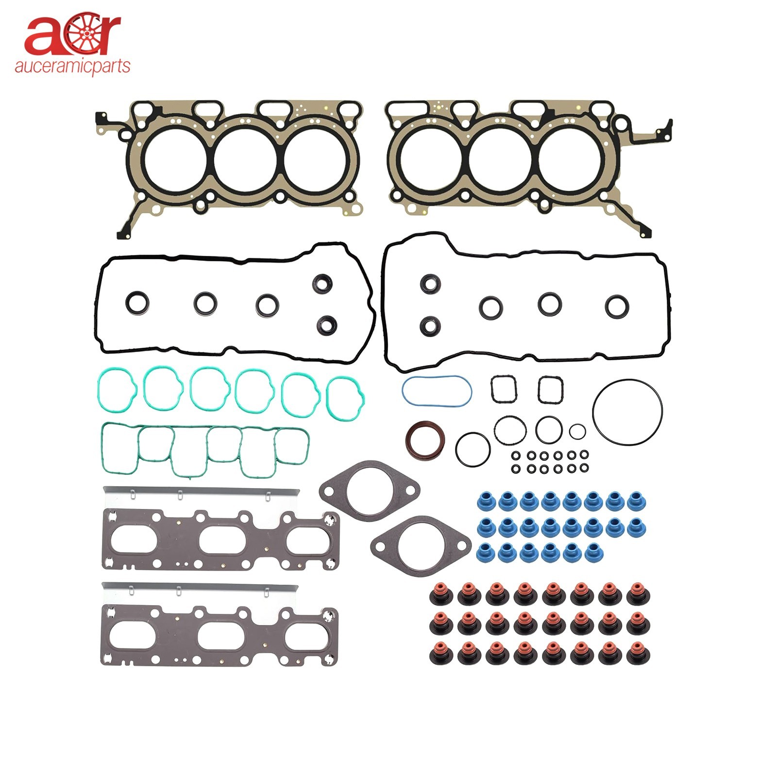 Full Gasket Set For 2011-2019 Ford Edge Explorer Flex Taurus 3.5L V6 DOHC VIN 8