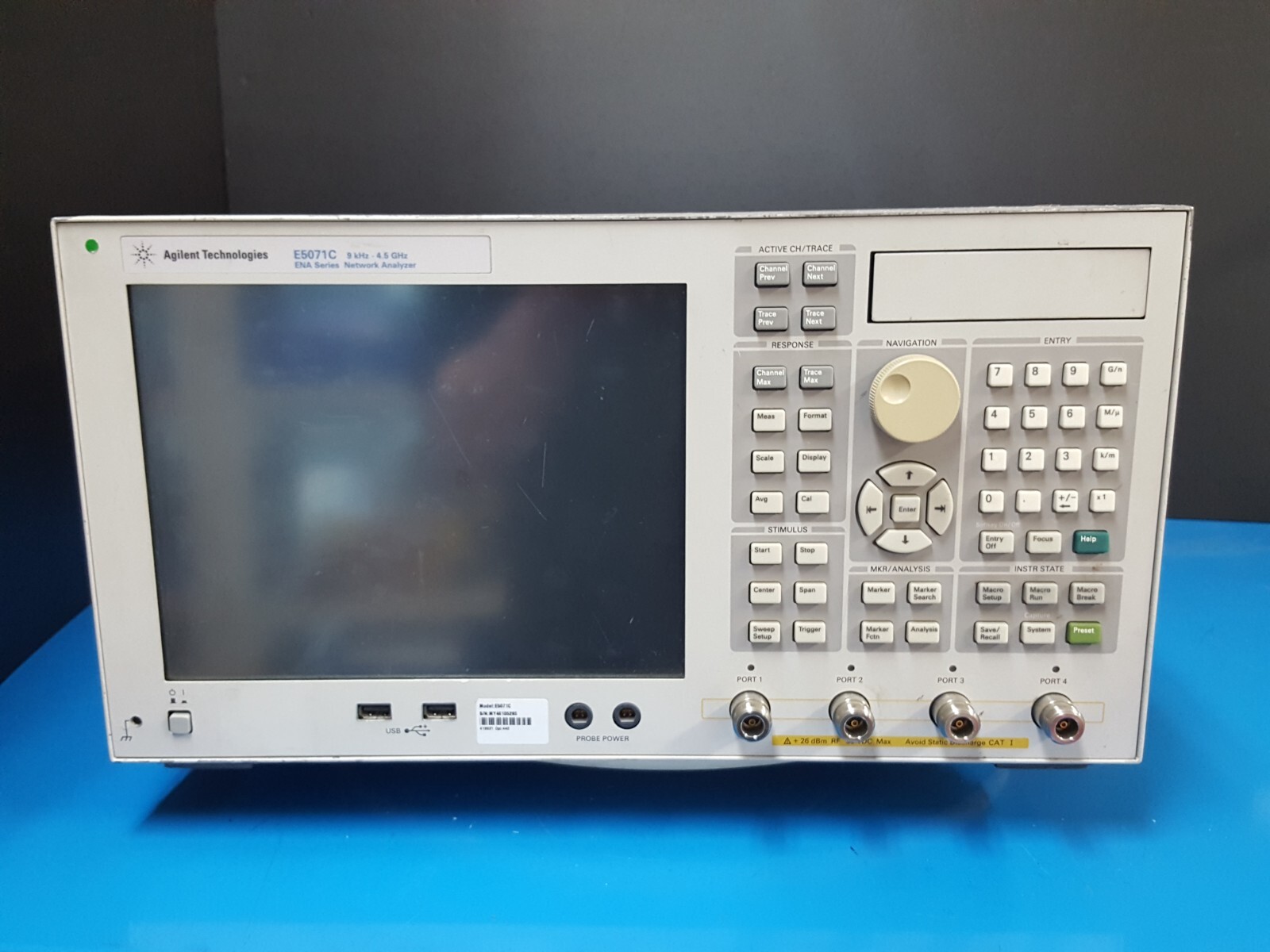 Agilent_E5071C: Network Analyzer, 100kHz-4.5GHz, W/Opt. 440 (5285)