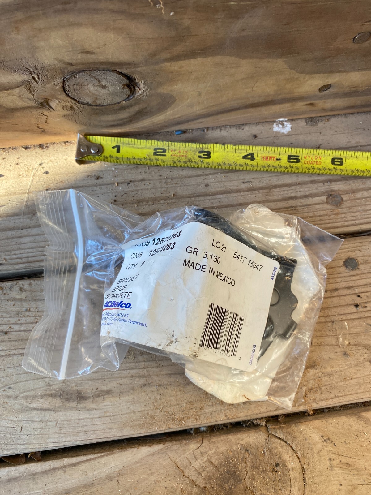 (1) One Original GM NOS ACDelco Vapor Canister Purge Valve Bracket 07-12 Malibu