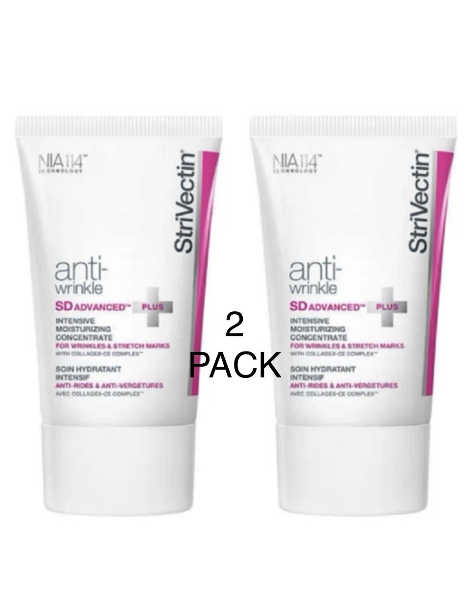 2 PK StriVectin SD Advanced PLUS Intensive Moisturizing Concentrate Cream 1.6 oz