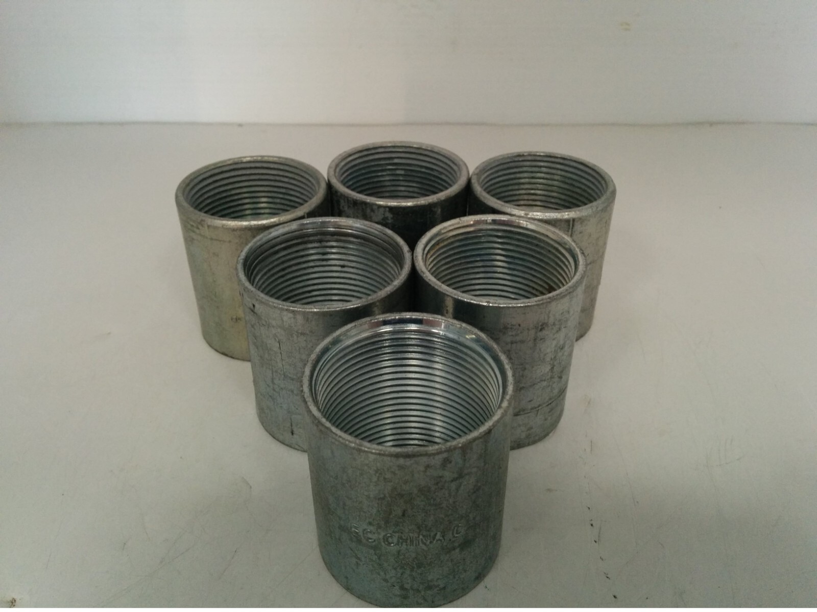 EC-KORNS 1-1/4" NPT GALVANIZED STEEL COUPLING FOR RIGID CONDUITS (LOT OF 6) NNB