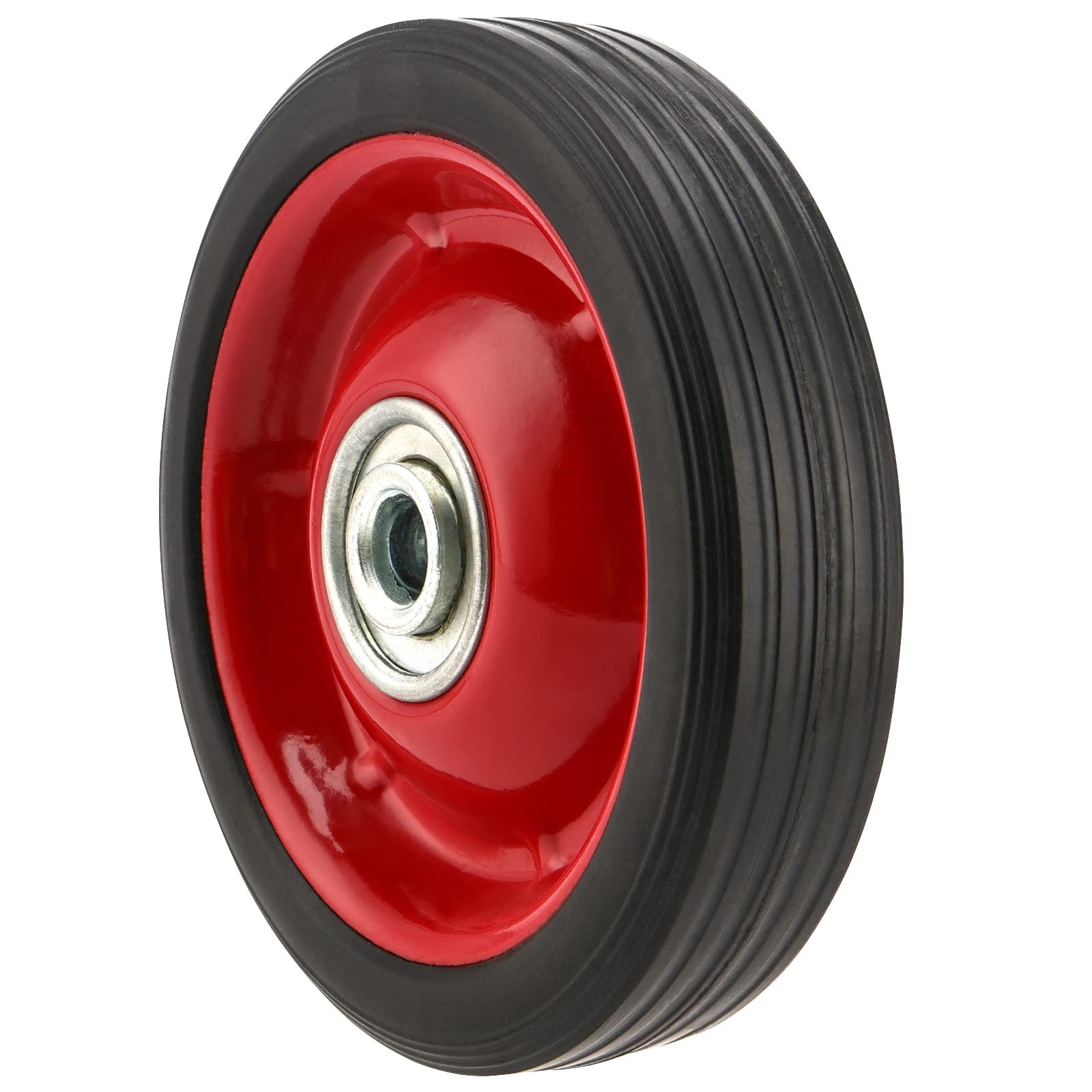 4 PCS 5 x 1.2 Inch Solid Rubber Tire Flat Free Solid Rubber Wheels Hand Truck...