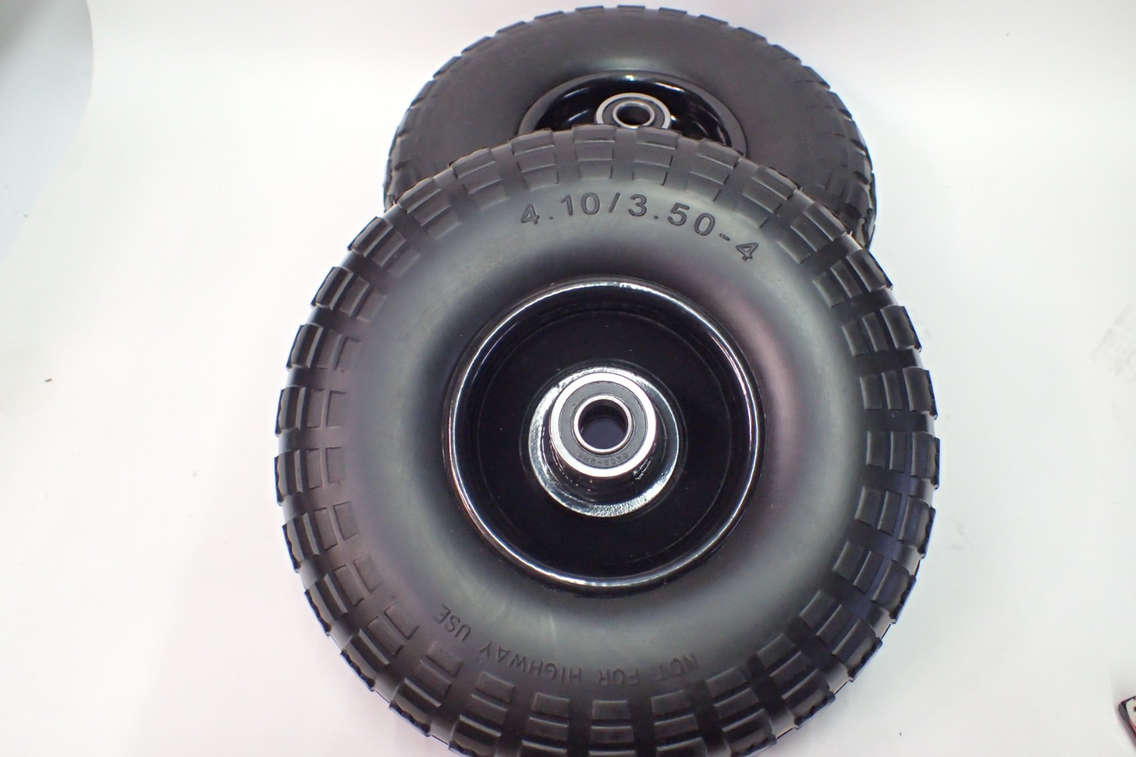 PartsCamp Replace Gorilla Cart Wheels 10" Flat-free Solid Tire Wheel Replacement