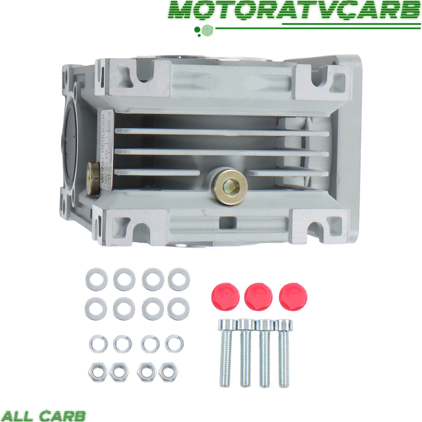 ALL-CARB RV40 Worm Gear Gearbox Speed Reducer 20:1 For Nema34 Stepper Motor