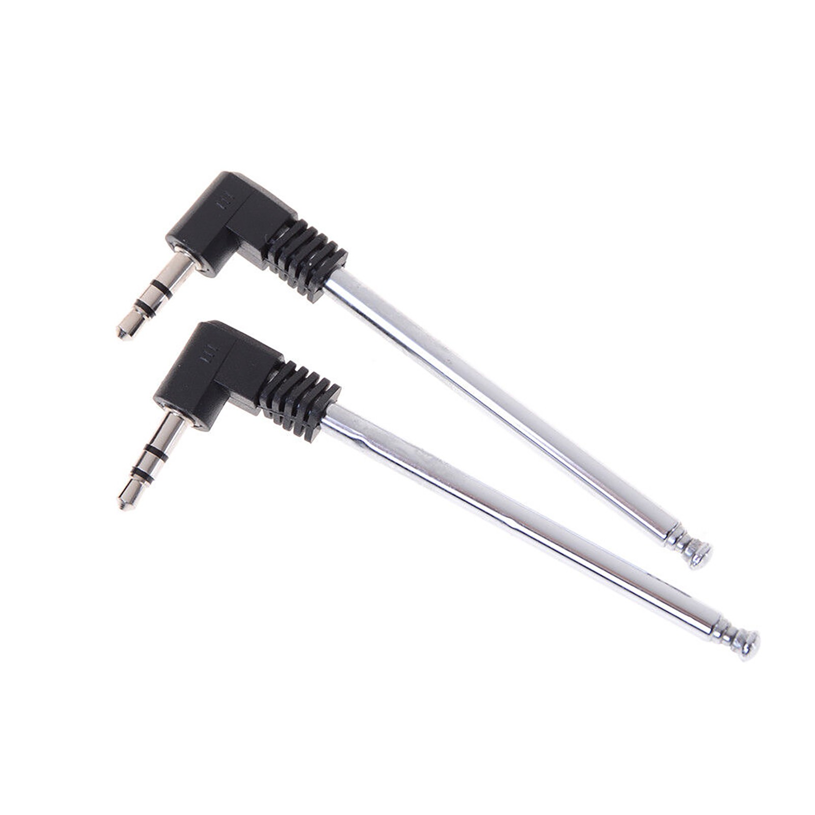 2PCS 3.5mm Connector FM Radio Telescopic Antenna Accessories for Mobile Phone