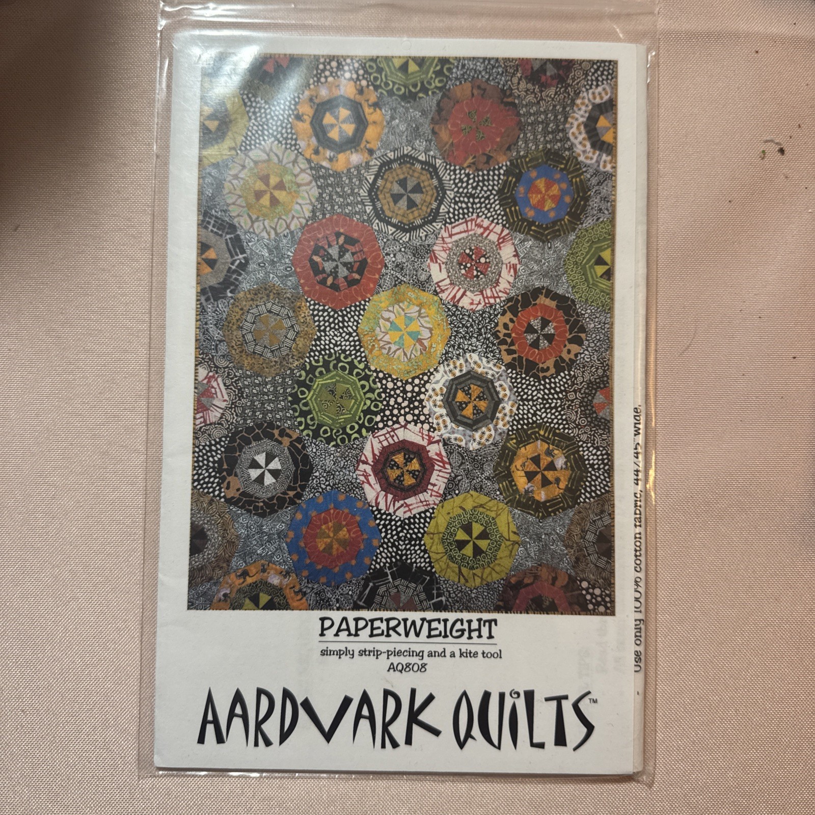 PAPERWEIGHT AQ808 Pattern by Aardvark Quilts
