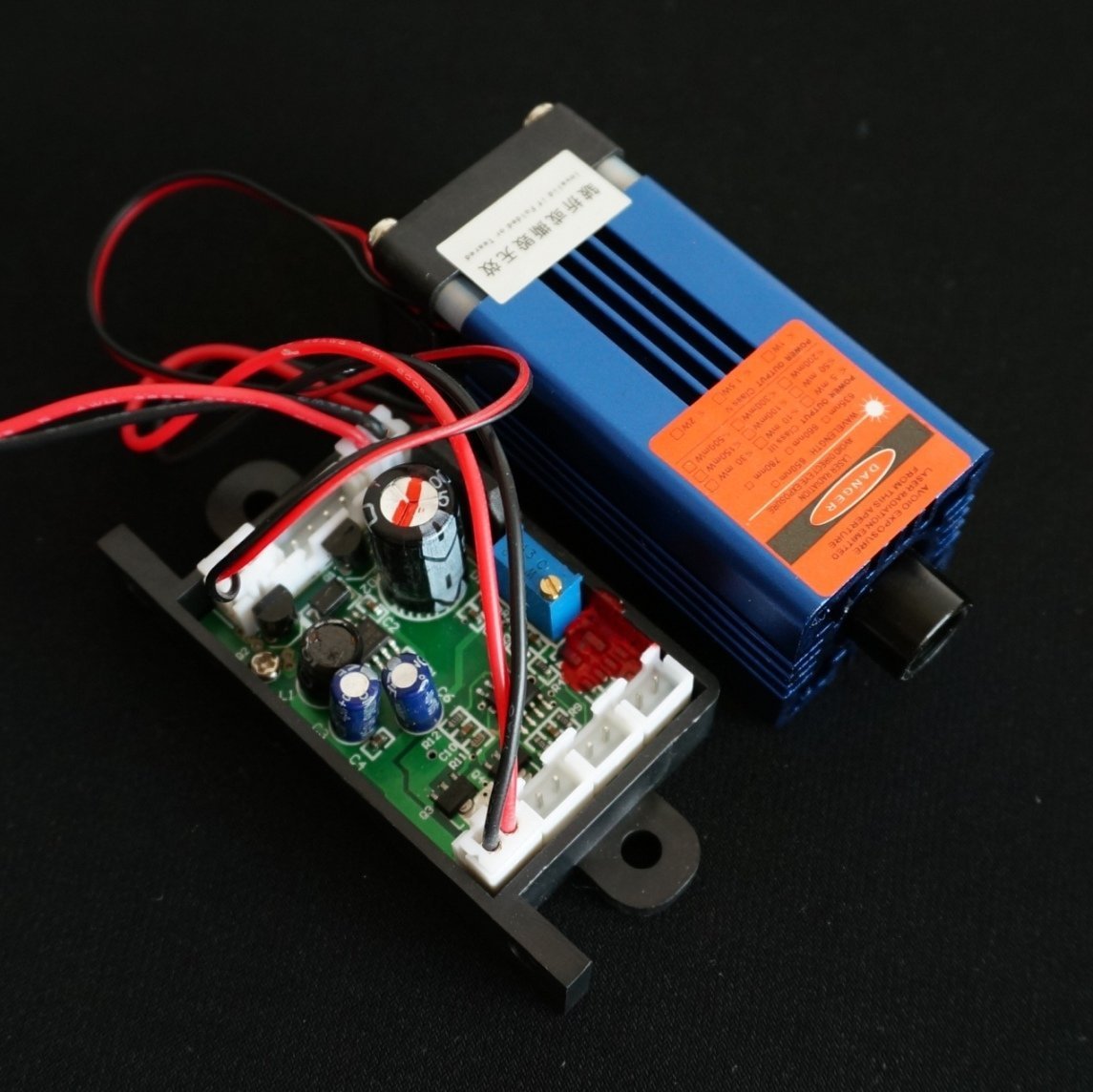 635nm 638nm 300mw Orange Red Laser Dot Module 12V+TTL+Fan Cooling-Long-time Work