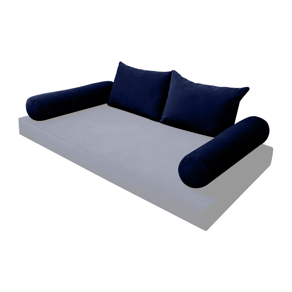 SLIPCOVER ONLY KnifeEdge Full Style V4 Velvet Indoor Daybed Bolster Pillow AD373