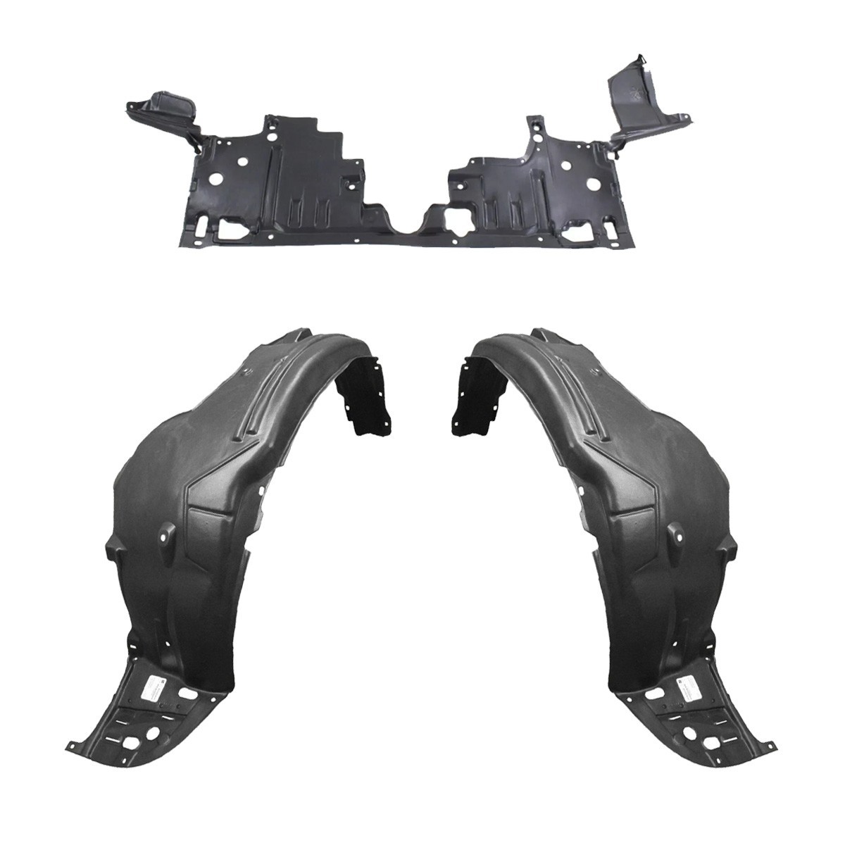 Front Fender Liner & Under Cover Set For 2013-2015 Honda Accord Sedan HO1228132