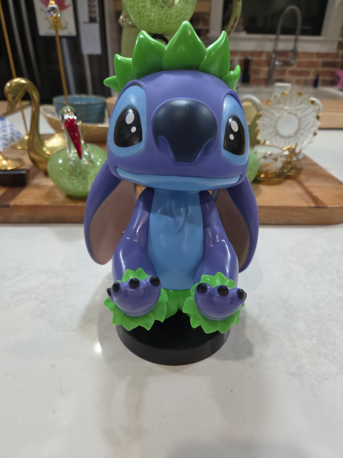 Disney Hula Stitch Cable Guy Controller Stand & Phone Holder 8.5" Figurine