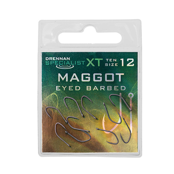 Drennan Specialist XT Maggot Strong High Carbon Steel Specialist Fishing Hooks