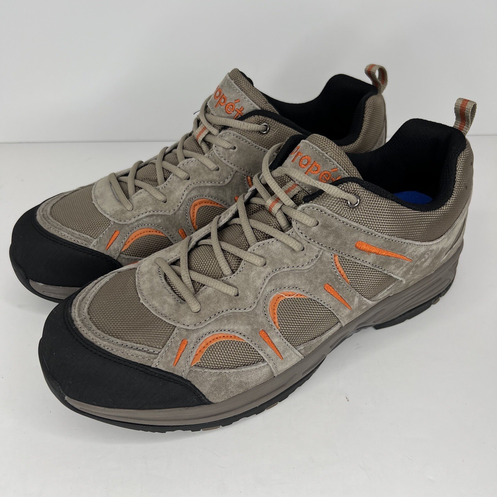 Propet Connelly Hiking/Trail  Shoes Gunsmoke and Orange Mens Size 13M Sneakers