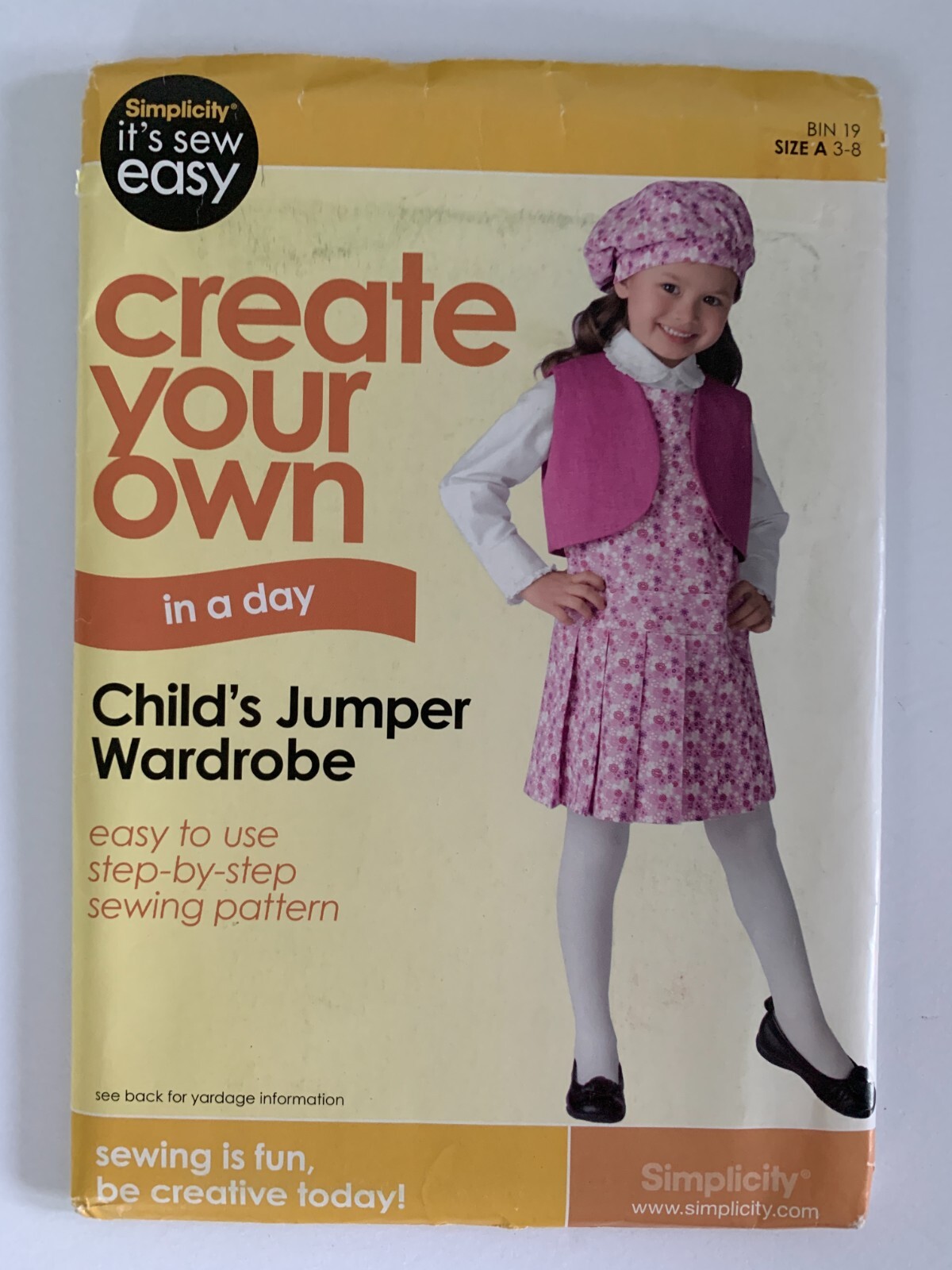 Simplicity It's Sew Easy Create Your Own Child's Jumper Wardrobe Sizes 3 - 8