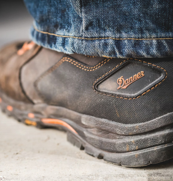 DANNER Men's Vicious - 4.5" Brown/Orange NOT SHIP CA, NY (MEDIUM)