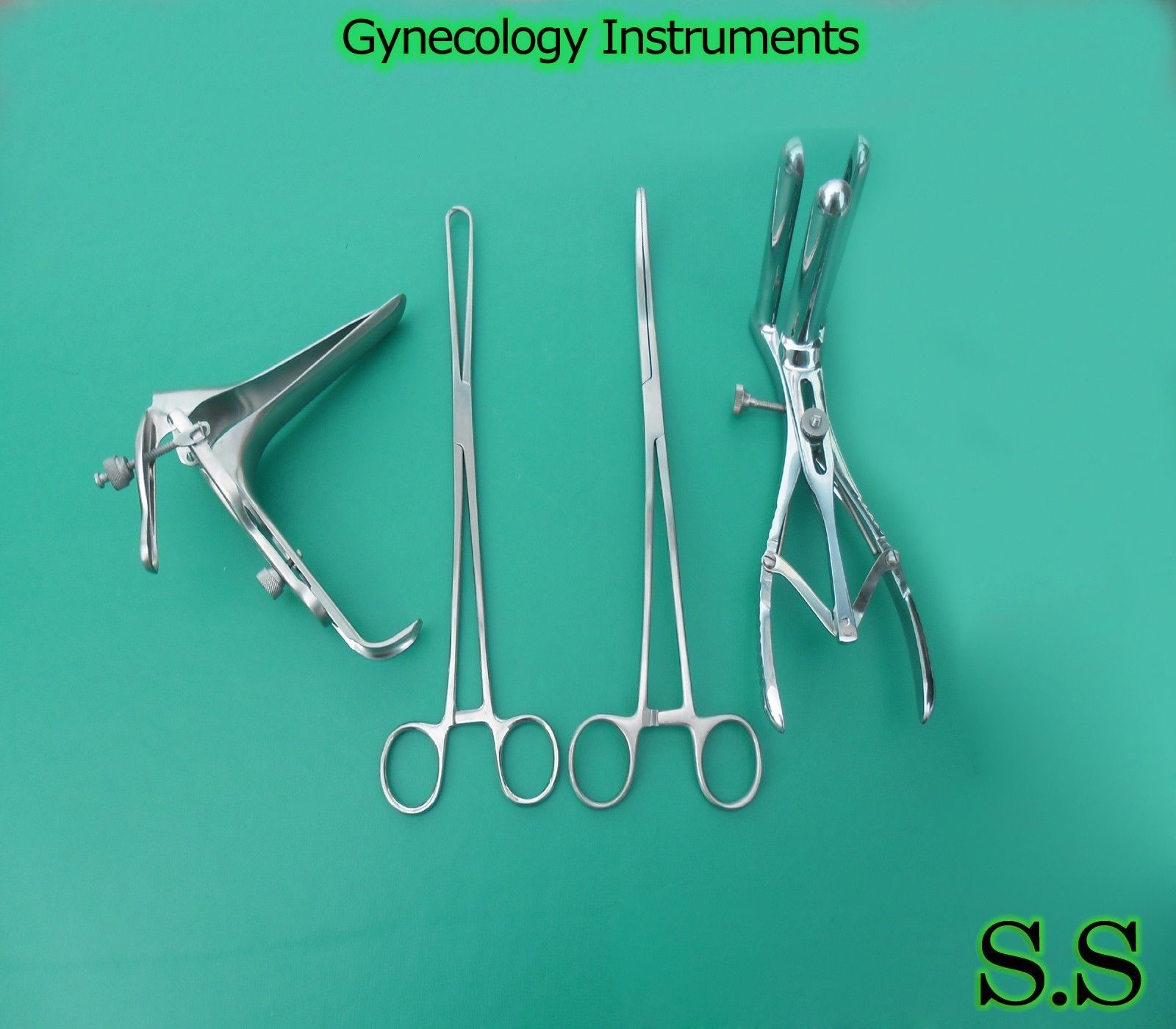 Exam Set w/Mathieu+Graves Speculum Large Gynecology instruments DS-928
