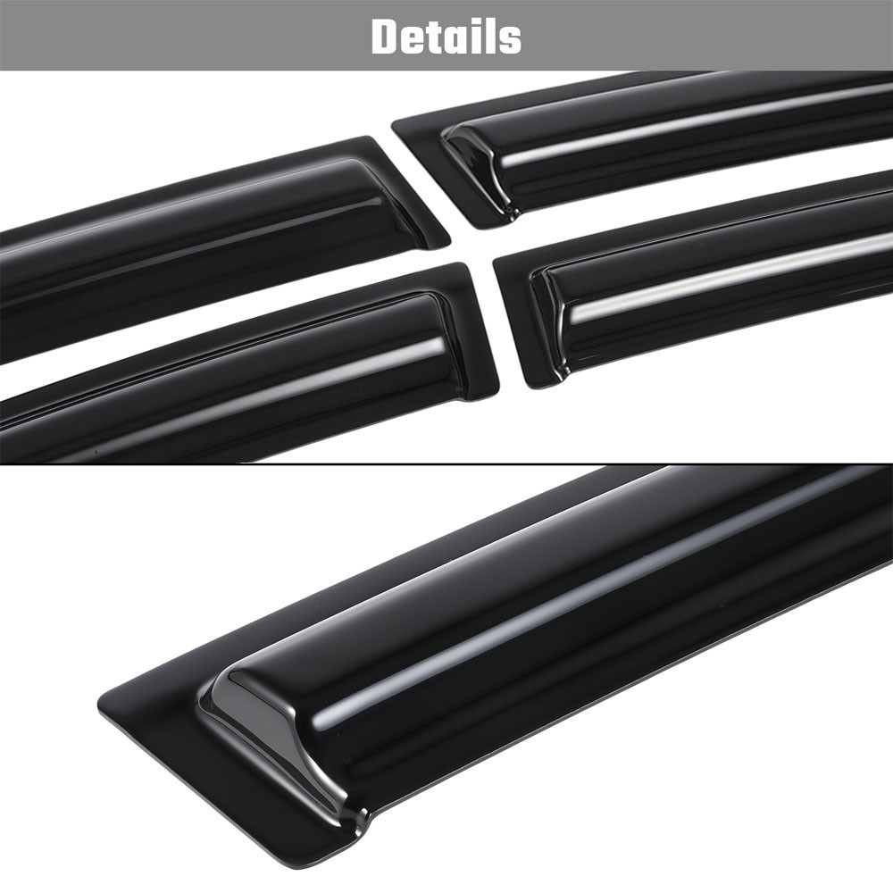 For Ford Fusion 2013-2020 Tape-on Window Vent Visors Rain Guards Deflectors