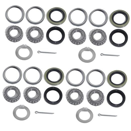 4Sets L44649 / L44610 Bearing Kits, 2000-2200LB Boat Trailer Axle Bearing Kit