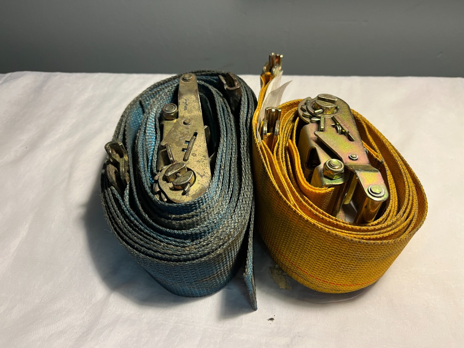 Kinedyne Spring Loaded Logistic Ratchet Straps LOT OF 2 Cargo Adjustment Buckle