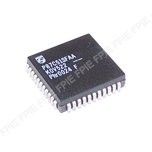 8-bit PLCC-44 Microcontroller by Philips (P87C51SFAA)