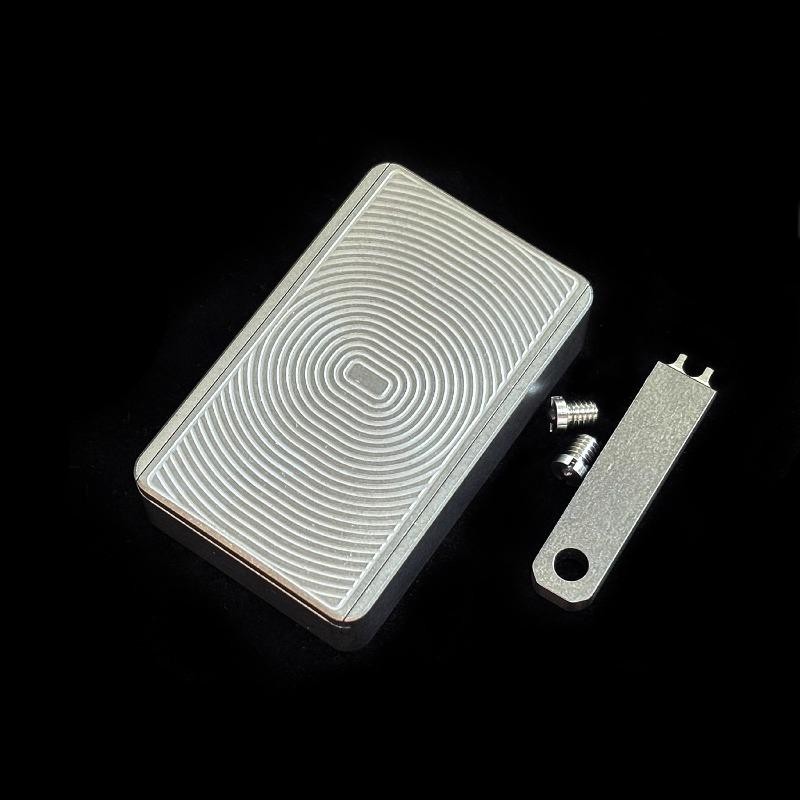 Titanium Pill Holder Case Container Organizer Storage Box Fidget Slider EDC