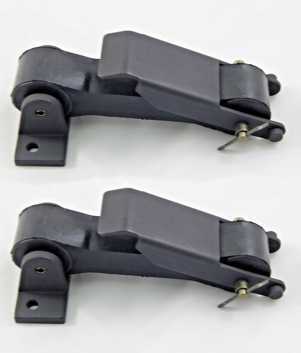 HMMWV Hood Latch Assy BLACK Pair (Set of 2) HUMVEE Hummer H1 rubber strap 