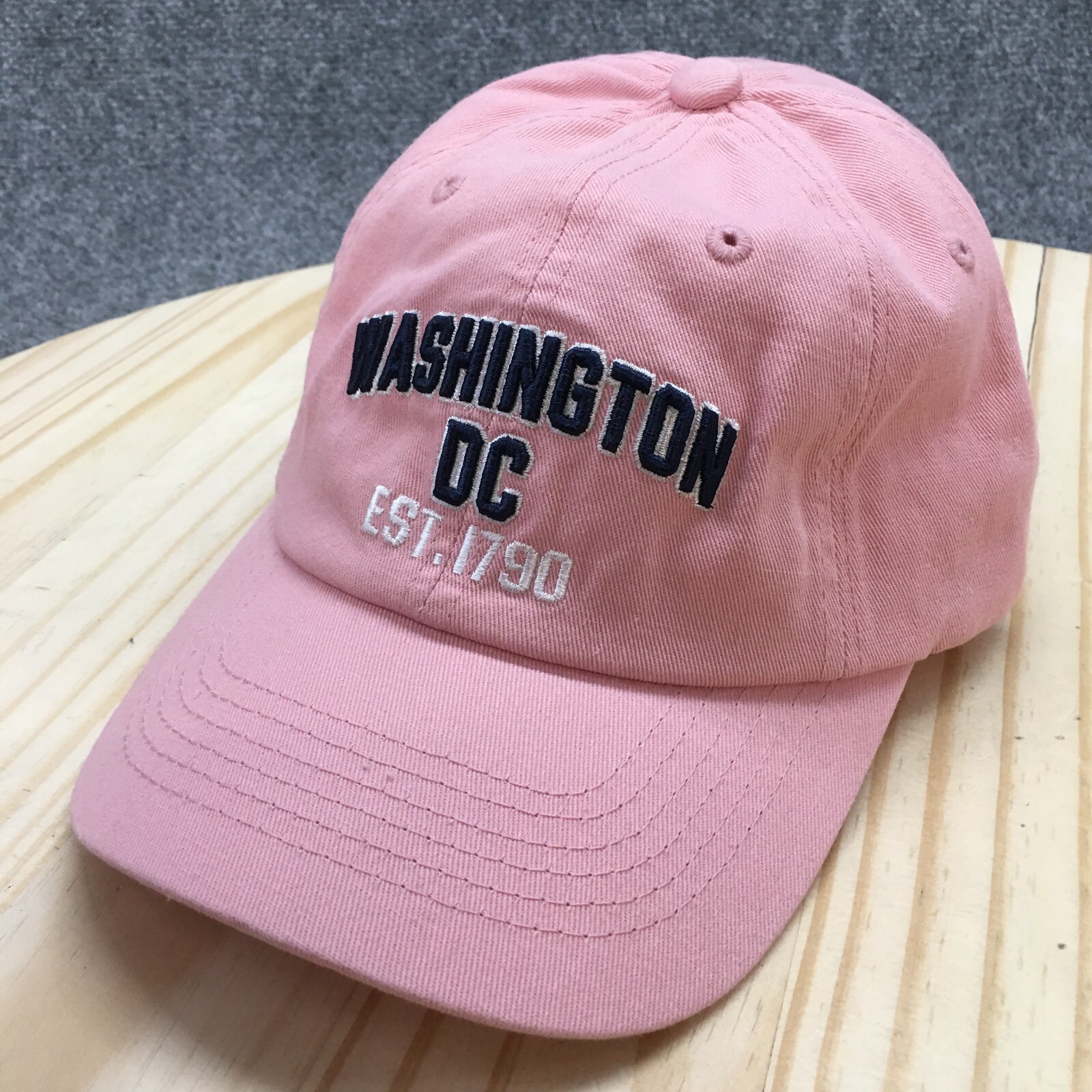 Washington DC Elidan Baseball Hat Womens Pink OS Adjustable Embroidered Logo