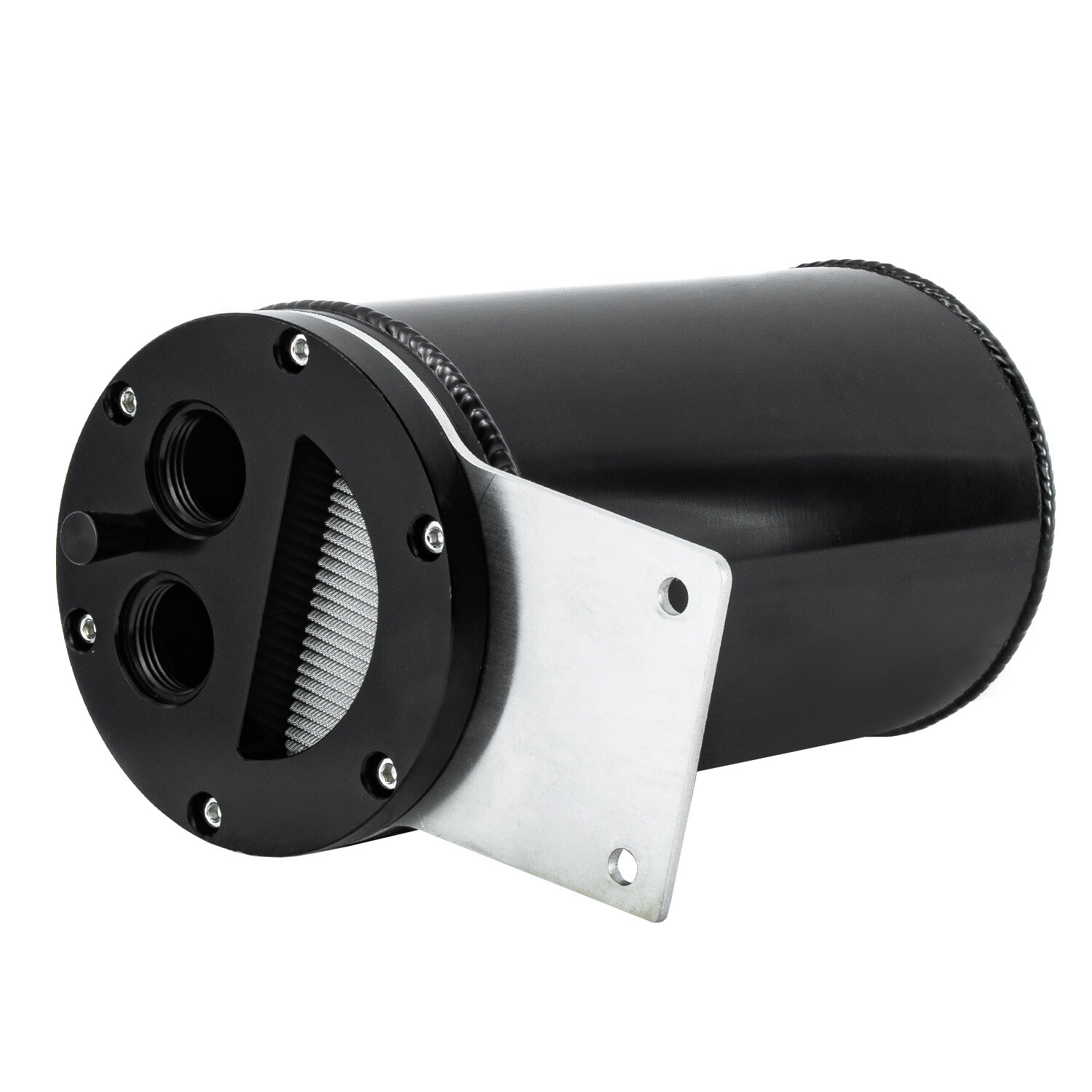 Universal Baffled Catch Can Assembly 12695- Open Loop Aluminum