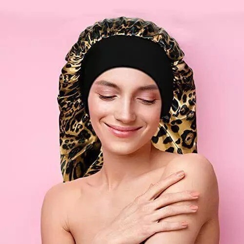 2 Pcs Sleeping Bonnet Long Satin Sleep Cap for Long Hair Braids Dreadlocks
