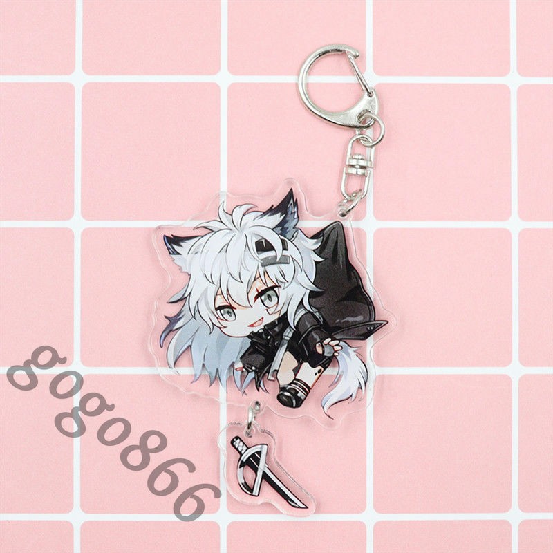 Anime Arknights Lappland keychain cospaly Keychain Pendant Key Ring  Keychain
