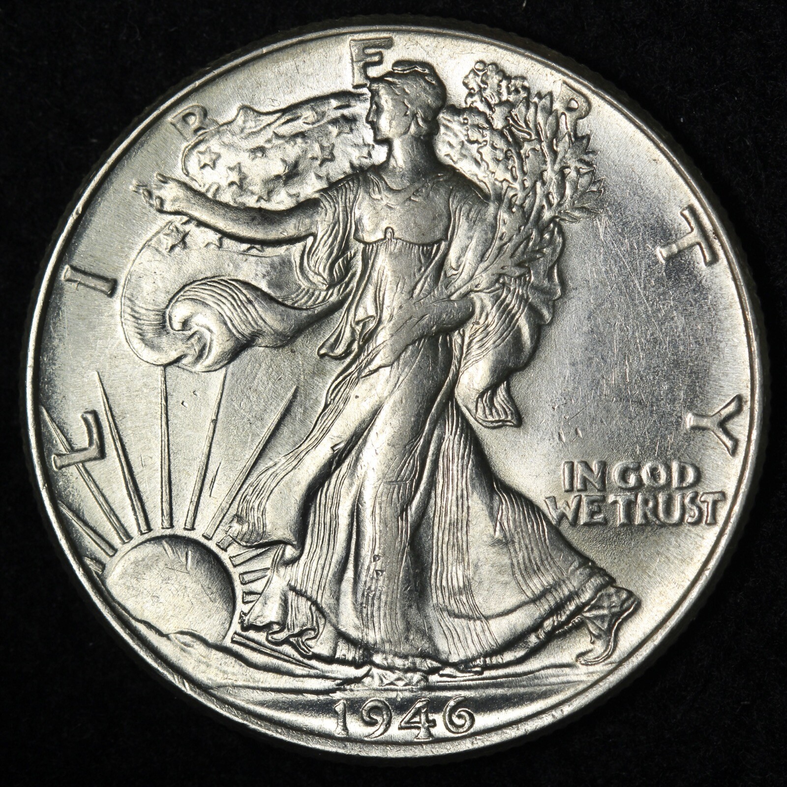 1946 Walking Liberty Half Dollar GEM BU UNCIRCULATED MS E738 JANM
