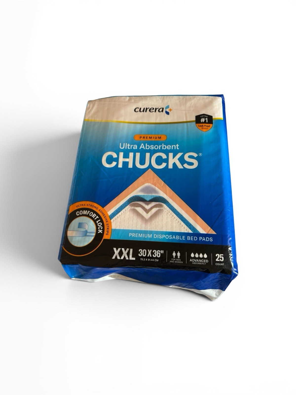 Curera Ultra Absorbent Chucks XXL 30x36 Disposable Bed Pads 25 Ct Leakproof NEW