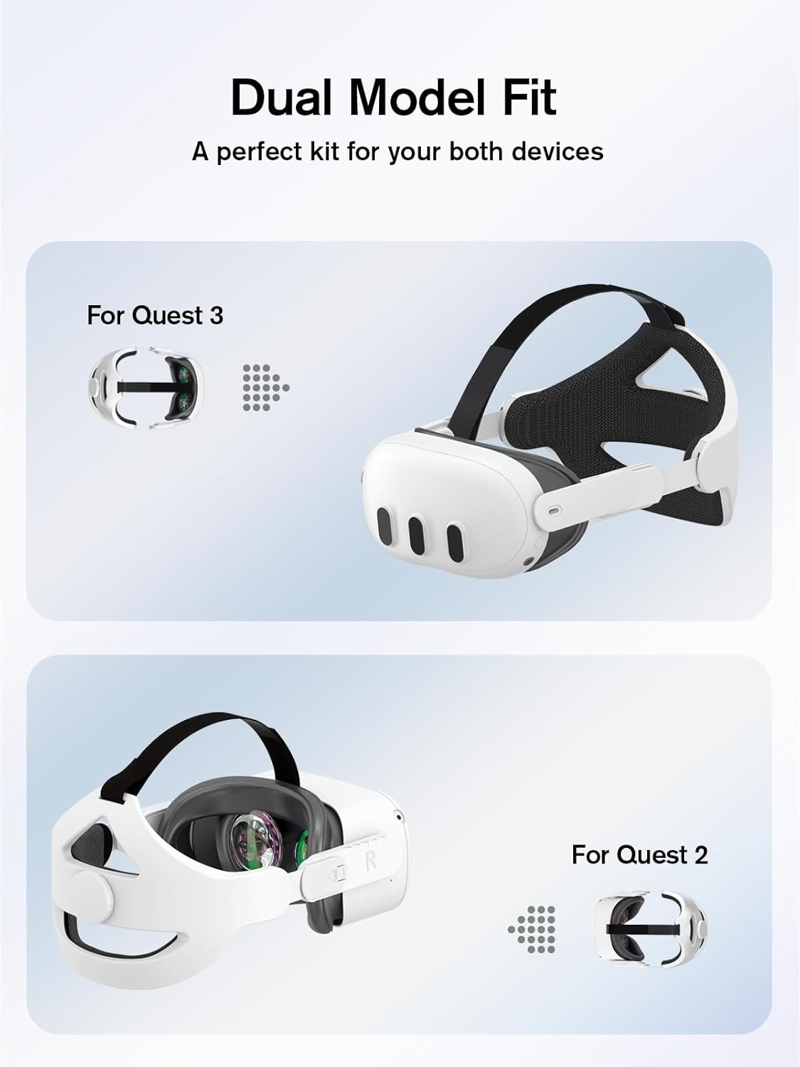 Adjustable Head Strap Compatible with Quest 2 VR Headset, Elite Strap Replace...
