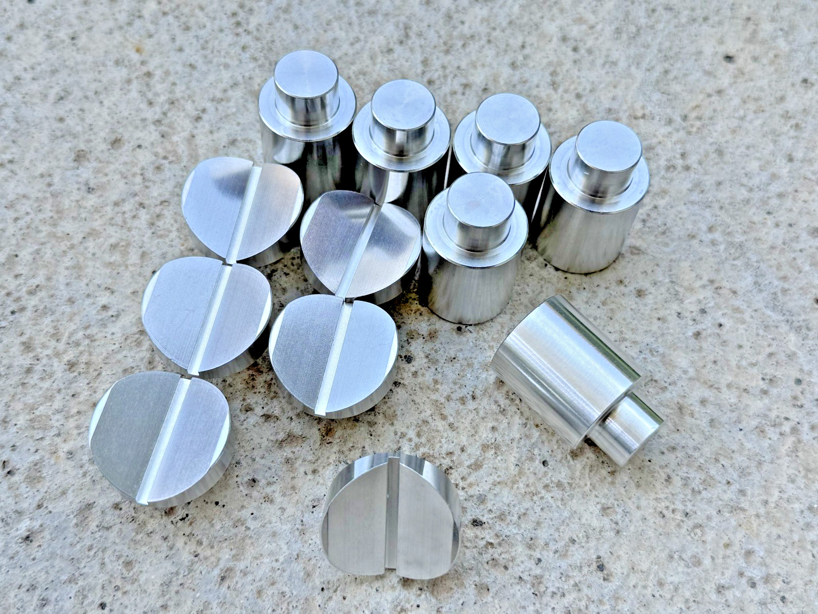 Welding Table Fixture Pins 12 Pcs 5/8 X 1 X 1.5 Stop Alignment Aluminum Accessor