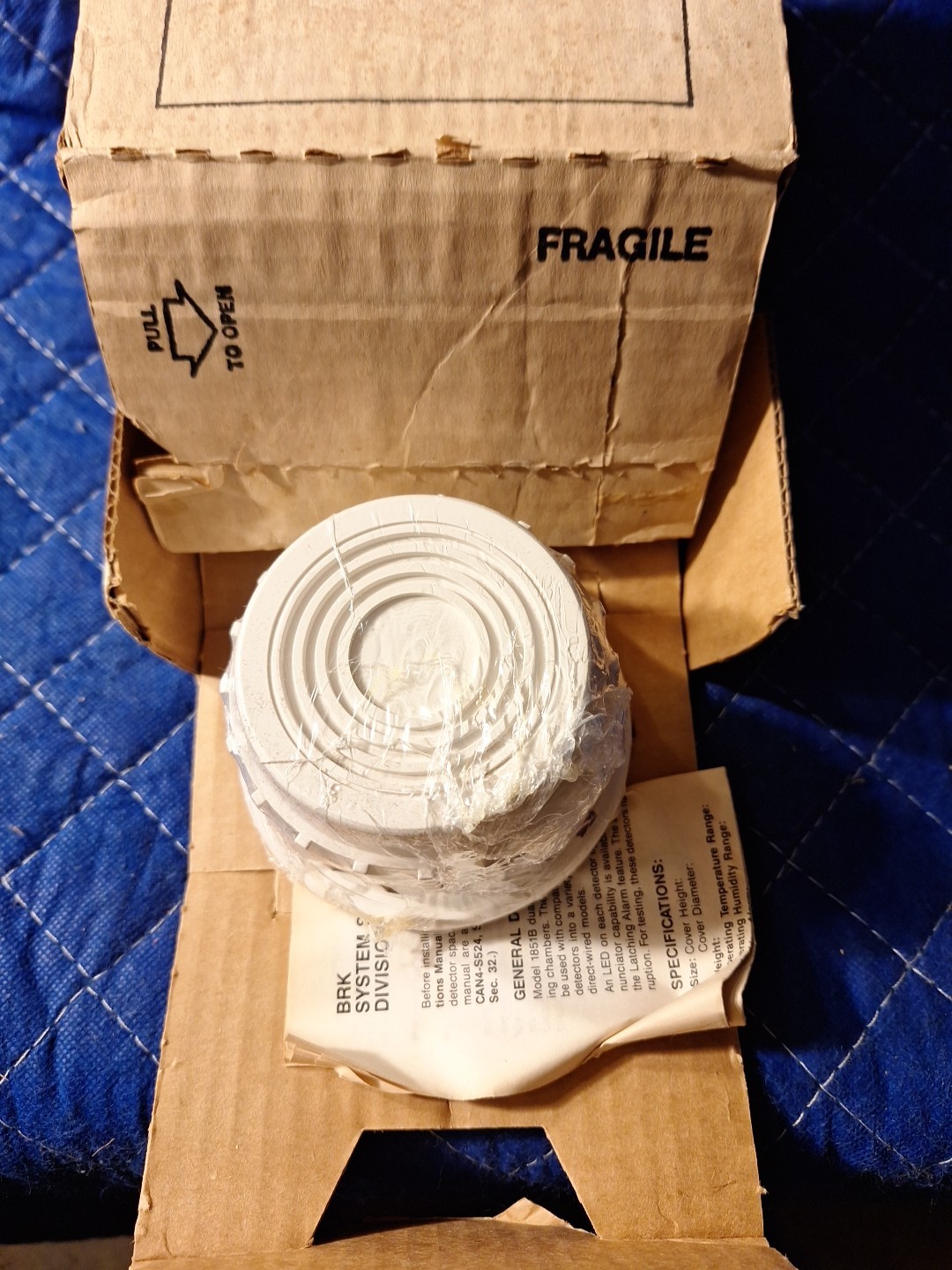 New System Sensor/BRK 1851B Smoke Detector