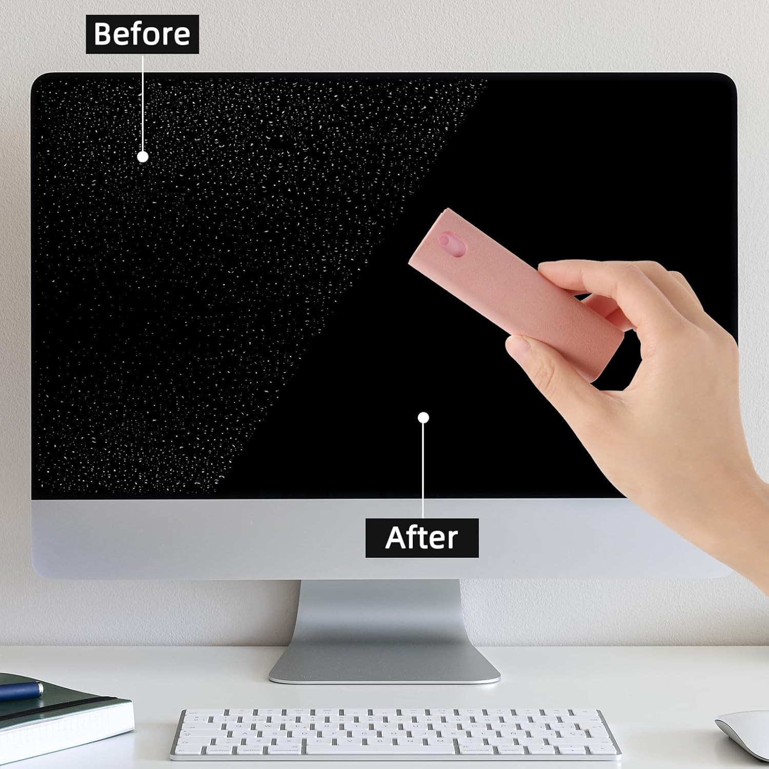 Screen Cleaner Kit 4 Pcs, 3-In-1 Touchscreen Mist Cleaner Spray and Microfiber