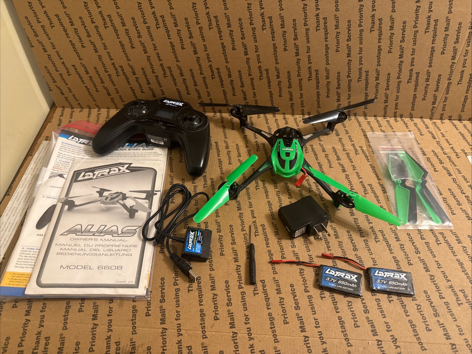Traxxas  Latrax 6608 Alias High Performance Quad Rotor Helicopter As Is Read