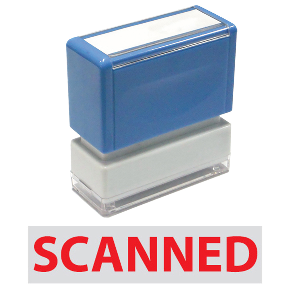 Scanned - JYP PA1040 Pre-Inked Rubber Stamp (Red Ink)