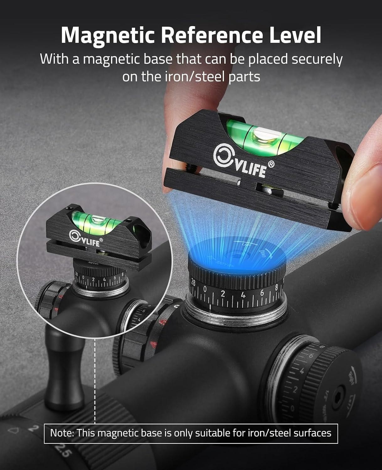 30mm Scope Level Anti-cant, 2 Magnetic Bubble Level for Precise | Scope Leveling