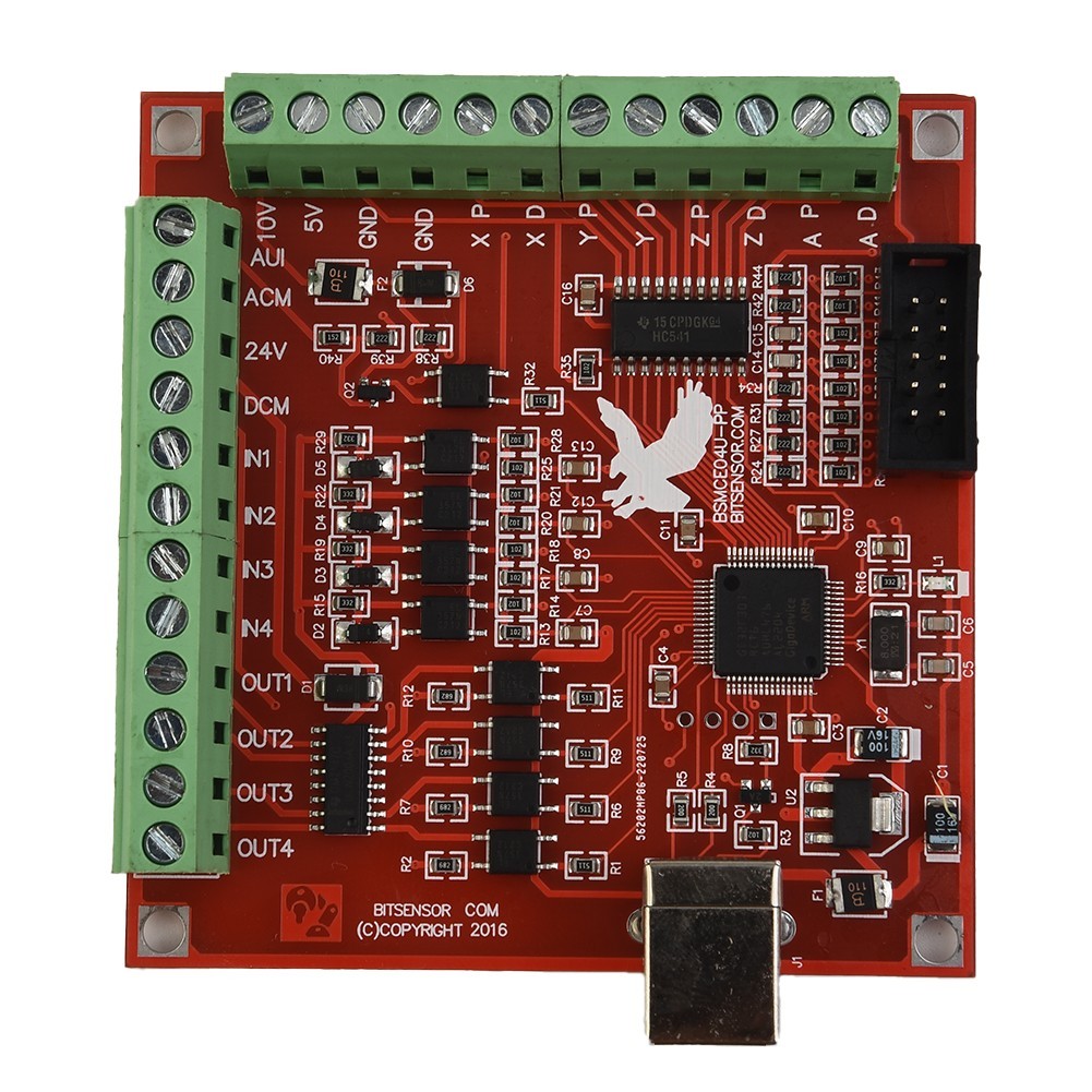 USB CNC Controller Card 3.15*3.03inch Motion Controller 0-10V Output for port