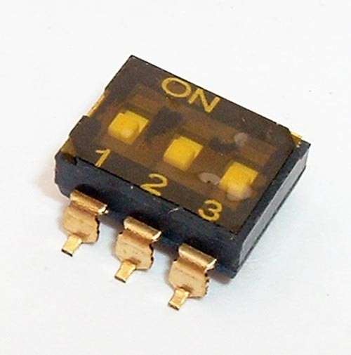 KJ03RTT CIT RELAY AND SWITCH 3 POSITION SMT DIP SWITCHES