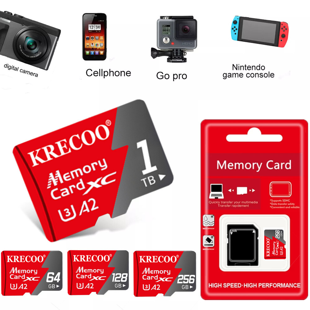 1-10PAck Lot 32GB 64GB 128GB 256GB 512GB Ultra Micro SD Class 10 TF Memory Card