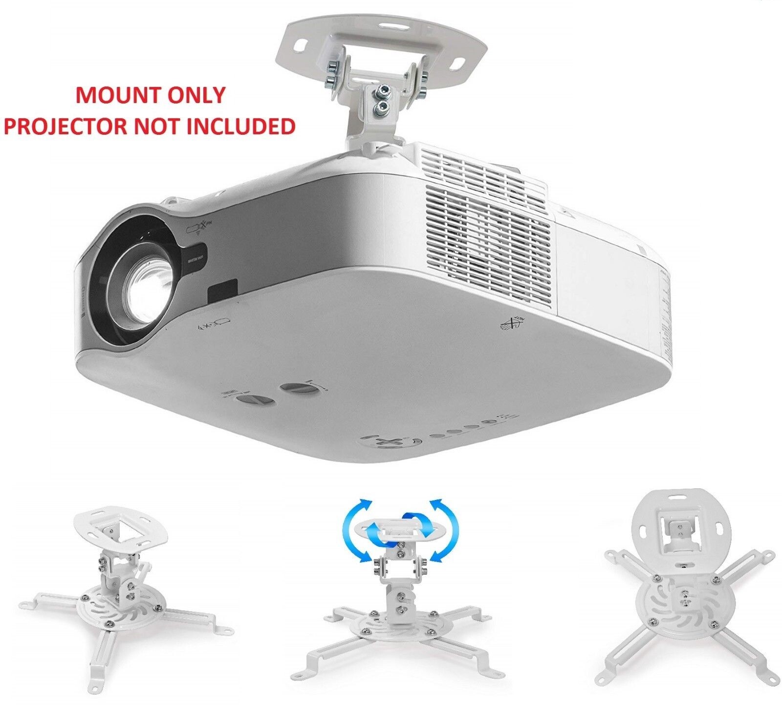 Universal Ceiling Projector Mount Stand for Epson Optoma Benq Viewsonic Short
