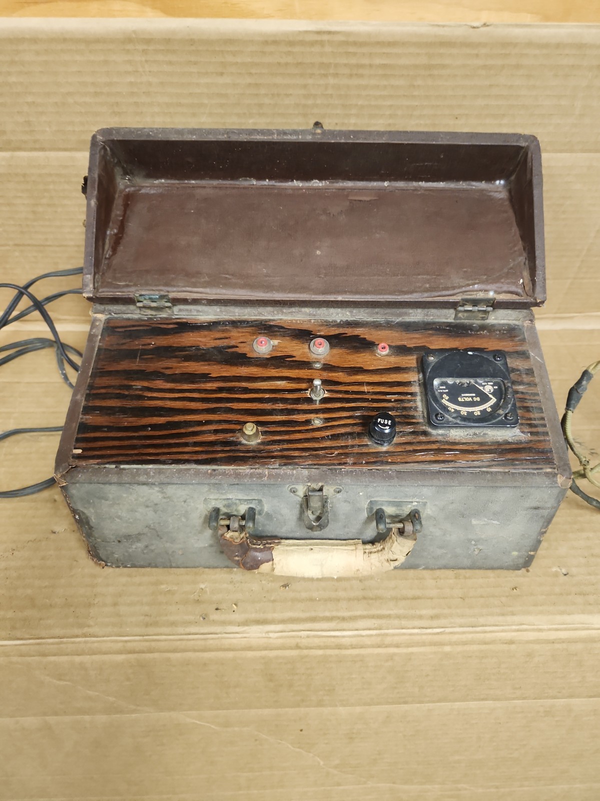 custom-built or modified Benchtop Variable DC Power Supply housed inside a...