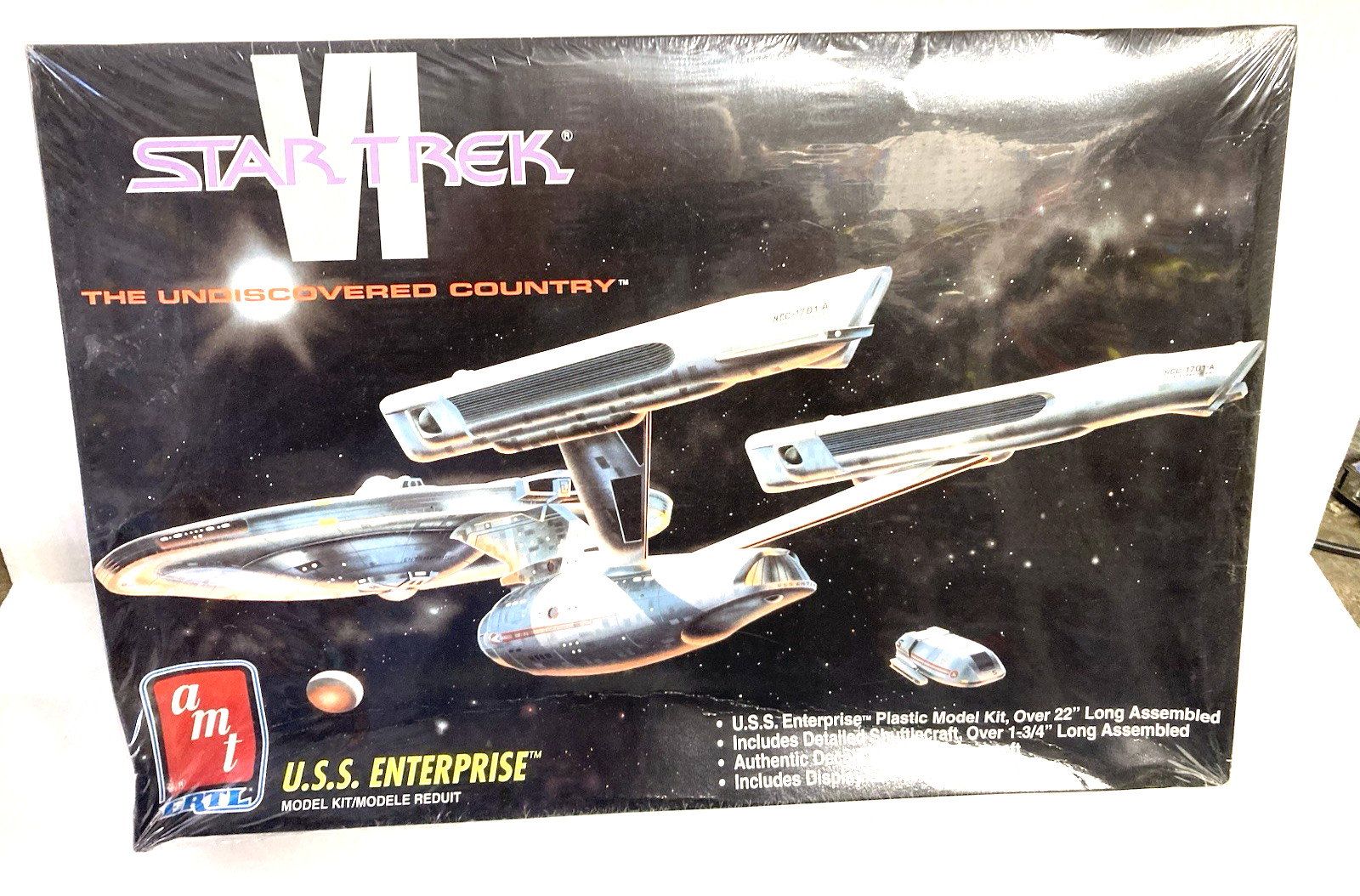 NEW 1991 AMT ERTL Star Trek VI USS Enterprise Model Kit 8617 SEALED Limited Ed