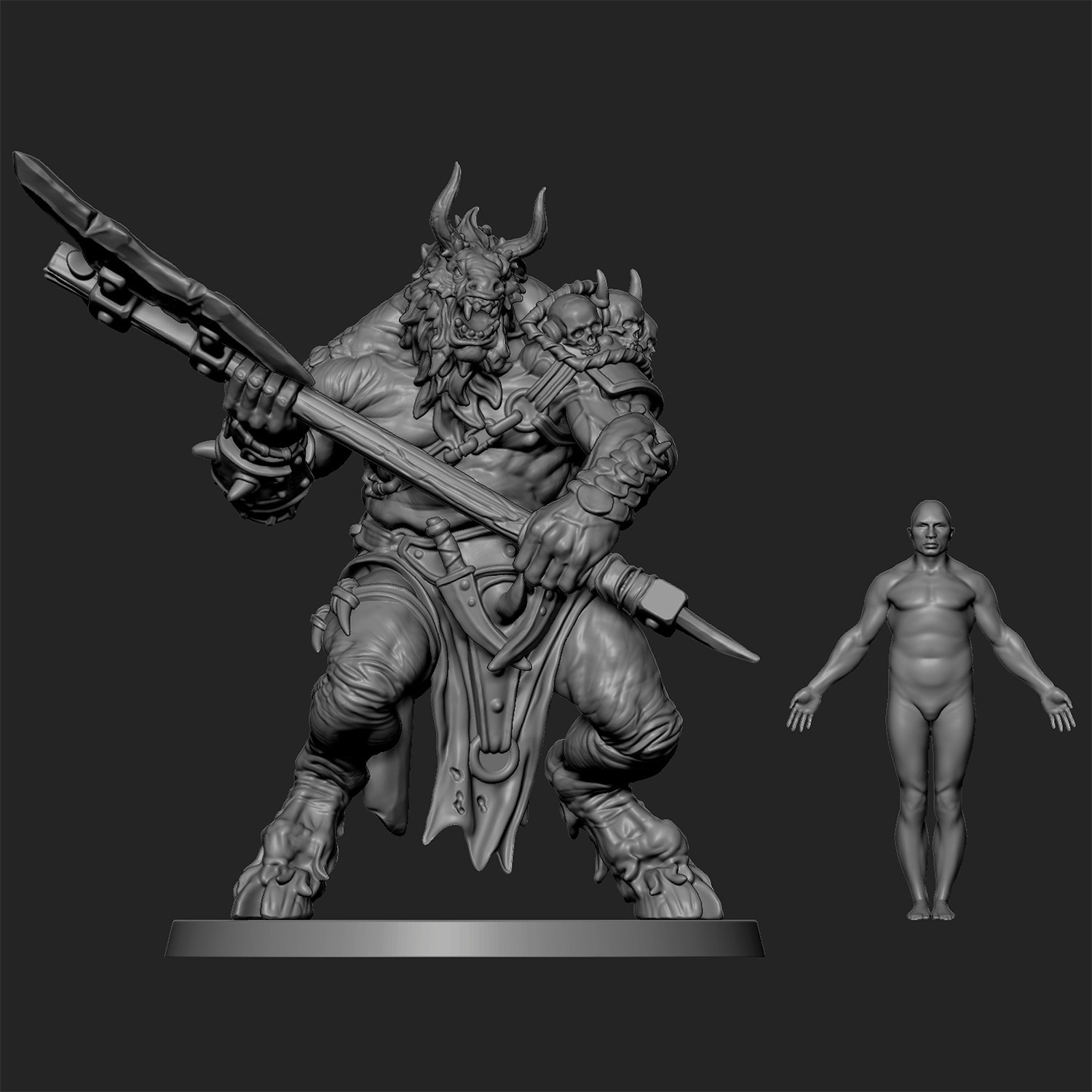 Beastman Brutes fantasy 28mm