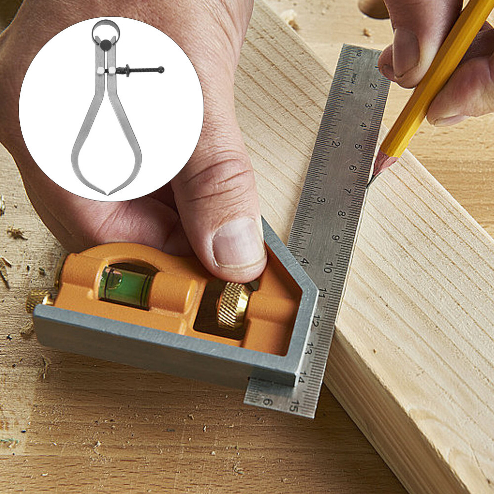 Caliper Inside Outside Divider Caliper Wood Turning Measuring Tool Portable